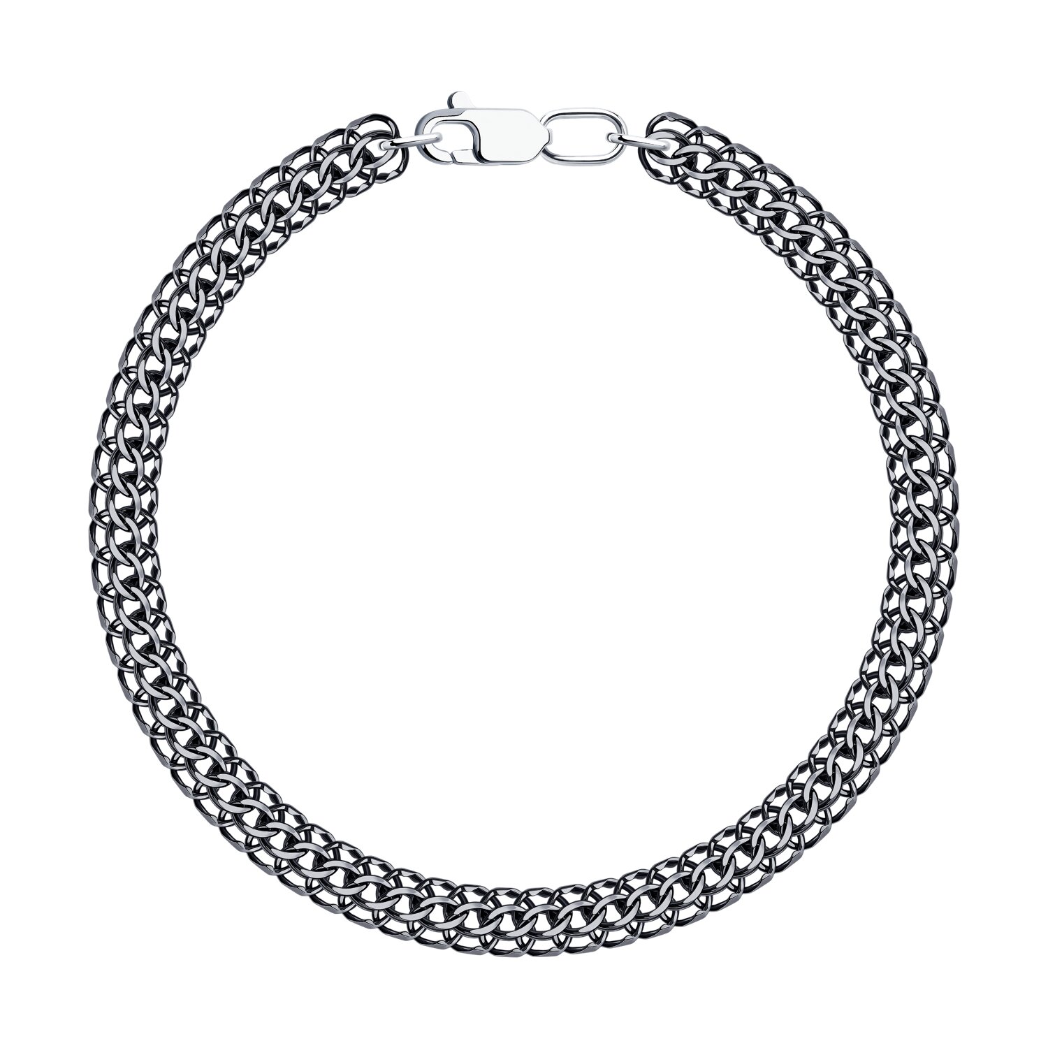 Brățară Sokolov pentru bărbați din argint oxidat