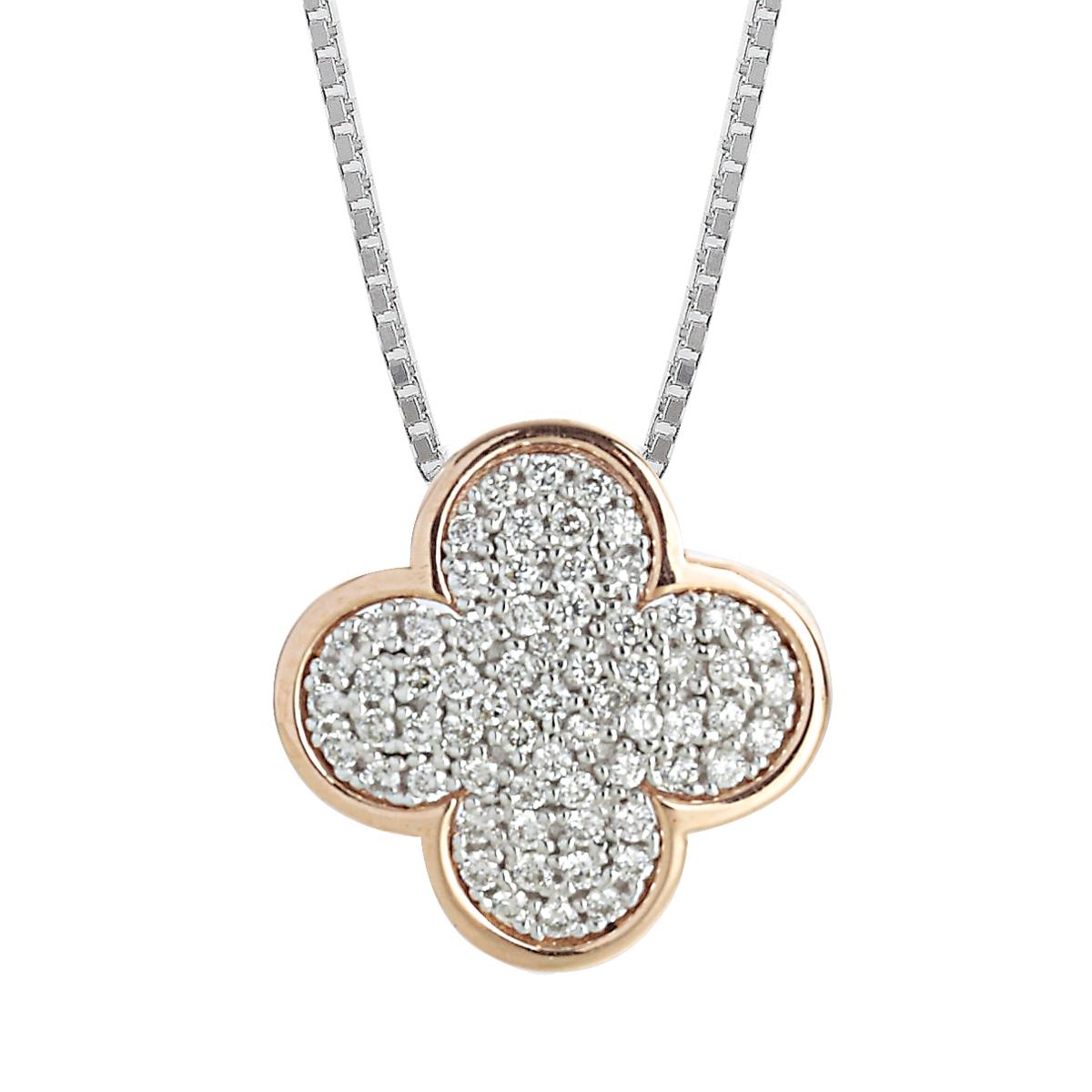 Colier Artlinea din aur combinat cu diamante